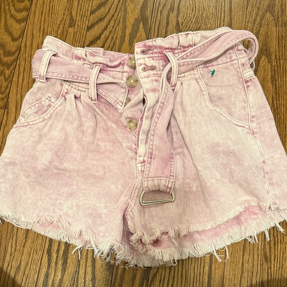 Free People Pants - Free People We the Free Pink Denim Women Short XS